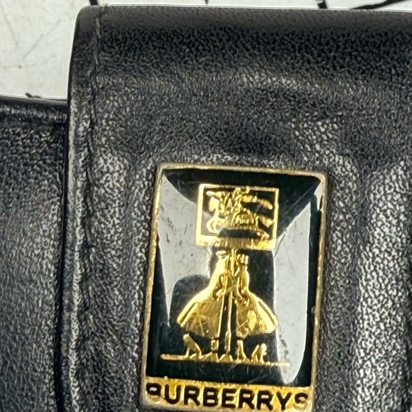 Burberry Black Leather Key holder Wallet. Gold logo - Picture 6 of 6